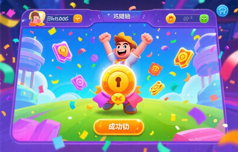 庆祝解锁独特游戏奖励的场景